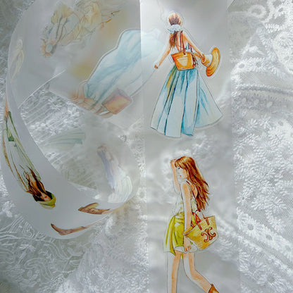 5cm*166cm Lemon Sea Salt Die Cutting Washi/PET/Fog PET Tape