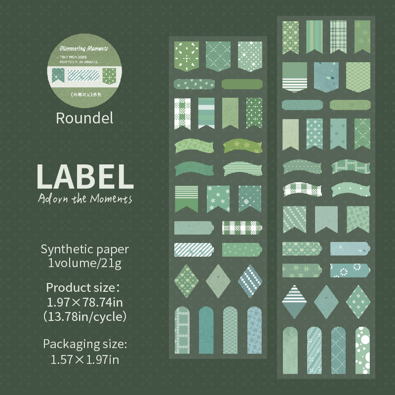 Glimmering Moments Series Die Cutting Self-adhesive Tape