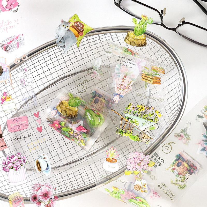 The feeling of life series Die Cutting PET Tape Set for journaling, scrapbooking and collage
