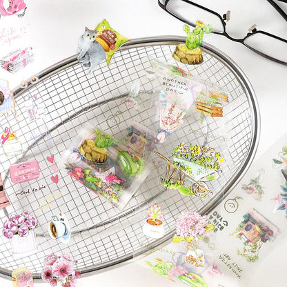 The feeling of life series Die Cutting PET Tape Set for journaling, scrapbooking and collage