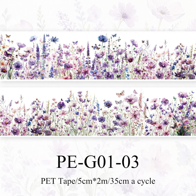 Words In The Flowers Series PET Tape