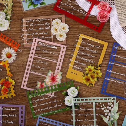 Flower Lane Post Series Sticker featuring flower, and post designs for journaling, scrapbooking and collage