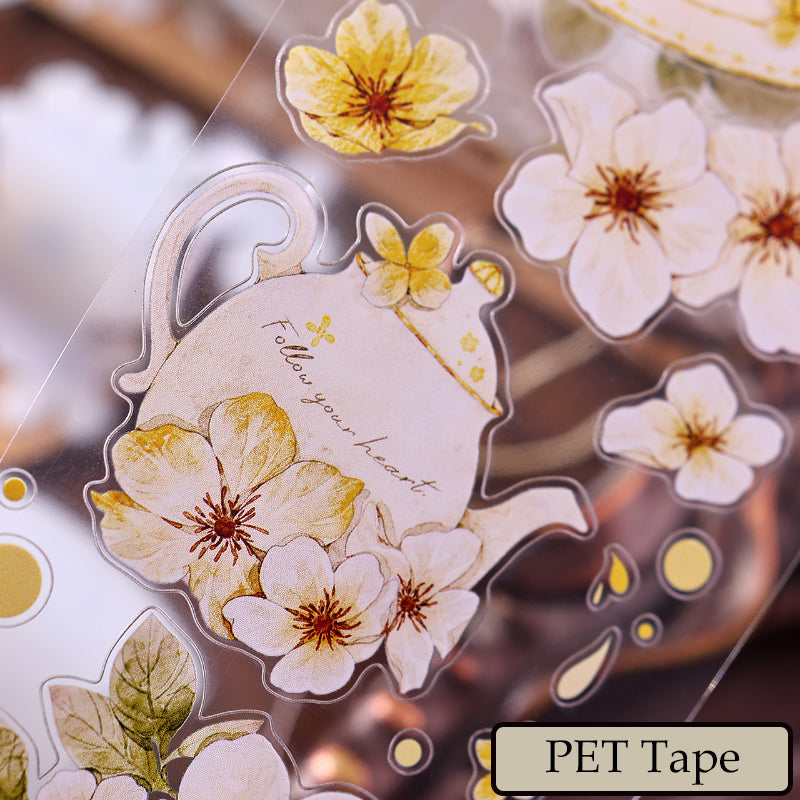 The flower in the cup Die-Cutting Washi Tape - Sample 150cm