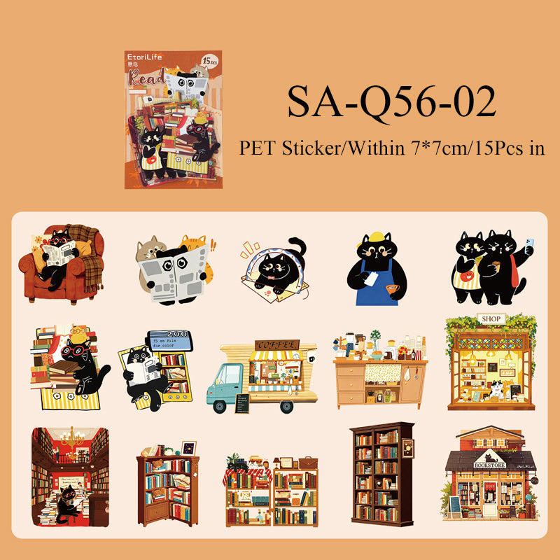 Cats Walking Series Sticker