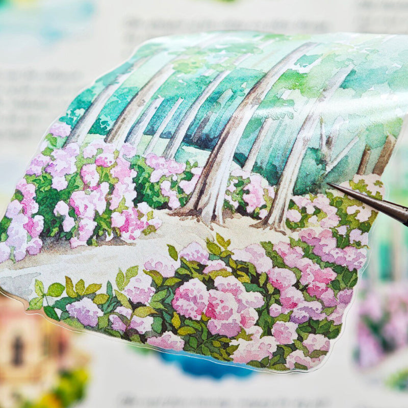 7cm*100cm The Twilight Die Cutting Washi/PET Tape featuring light designs for journaling, scrapbooking and collage