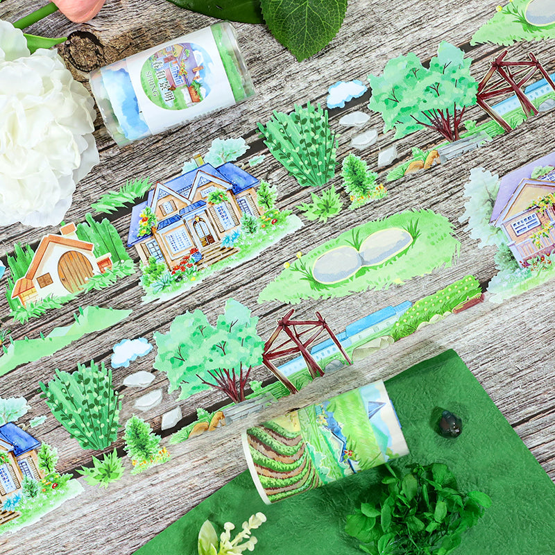 Spring is in full bloom PET Tape featuring spring designs for journaling, scrapbooking and collage