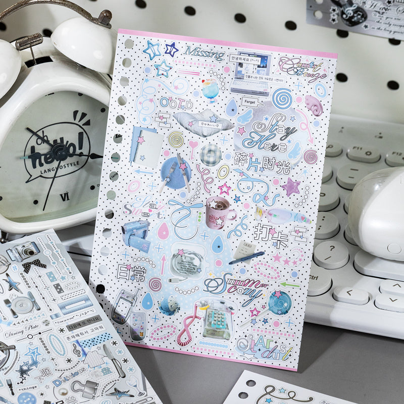 Dream Island Sequel Series Sticker Book featuring dream, book, and island designs for journaling, scrapbooking and collage