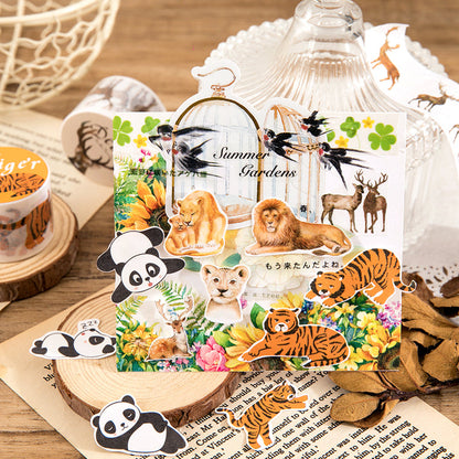 Mysterious Animal Series Washi Tape featuring animal designs for journaling, scrapbooking and collage