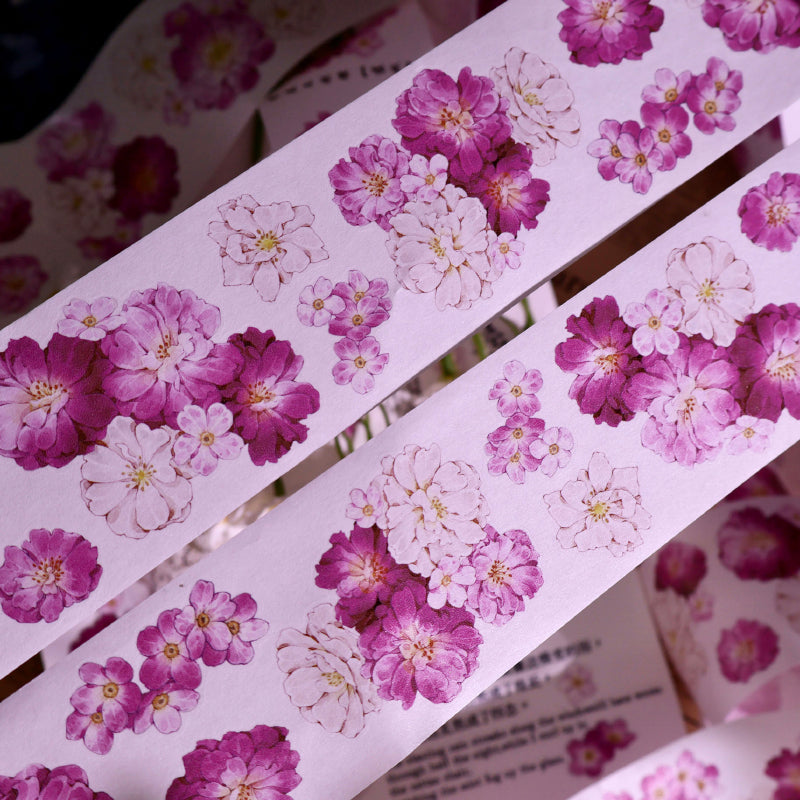 Whole Roll 5.5cm*5m Mei Sha Die Cutting Washi/PET/Shell Silver PET Tape featuring silver designs for journaling, scrapbooking and collage