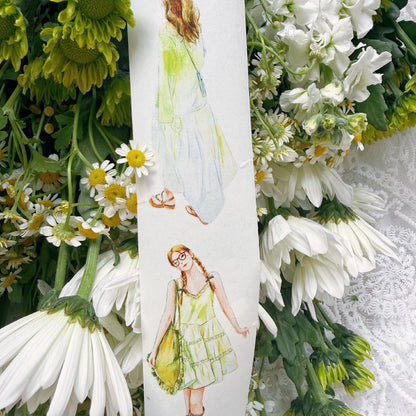 Whole Roll 5cm*5m Comfortable State Die Cutting Washi/PET/Fog PET Tape for journaling, scrapbooking and collage