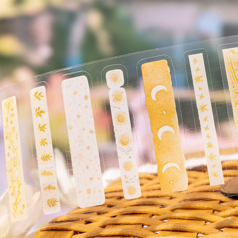 Fall into Spring Series Die Cutting PET Tape featuring spring designs for journaling, scrapbooking and collage