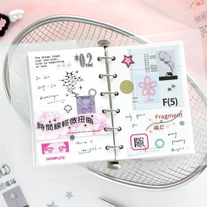 Disordered Dream Series Sticker featuring dream, and red designs for journaling, scrapbooking and collage
