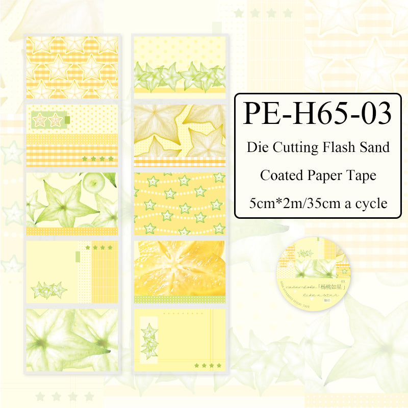 Sustained Dopamine Series Die Cutting Flash Sand Coated Paper Tape