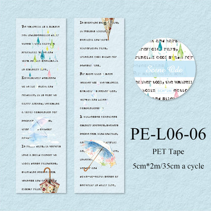 Landscape Poetry Series PET Tape