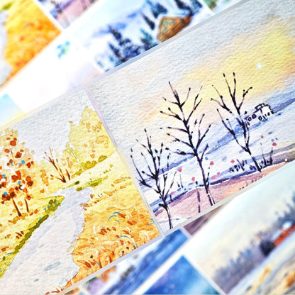 Whole Roll 6.5cm*5m Stars sleeping Die Cutting Washi/PET/Fog PET Tape featuring star designs for journaling, scrapbooking and collage