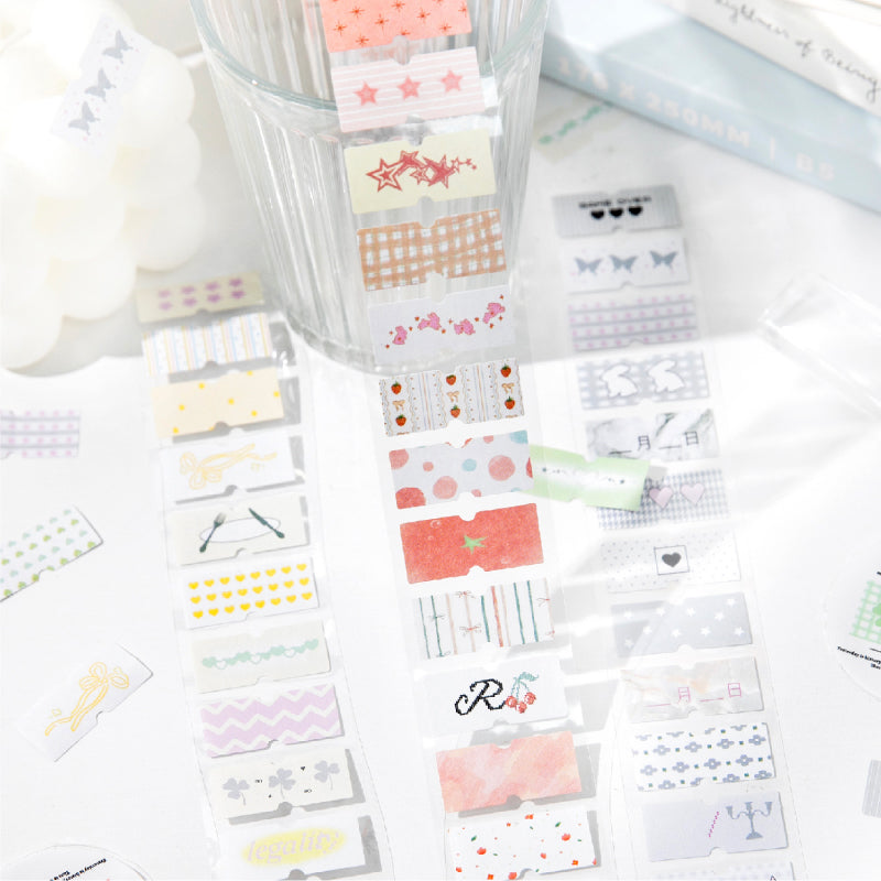 Showa Monologue series Die Cutting Writing Paper Tape for journaling, scrapbooking and collage
