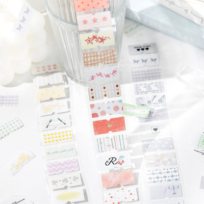 Showa Monologue series Die Cutting Writing Paper Tape for journaling, scrapbooking and collage