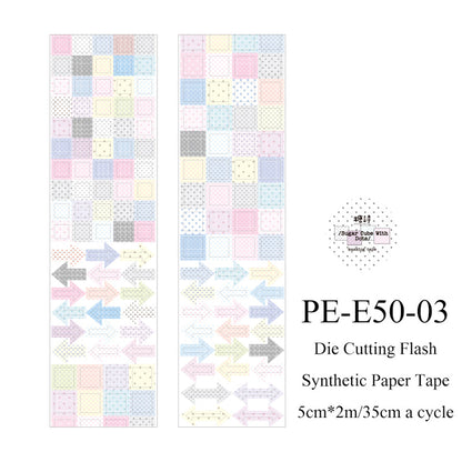 Polka Dot Control Series Die Cutting Flash Synthetic Paper Tape
