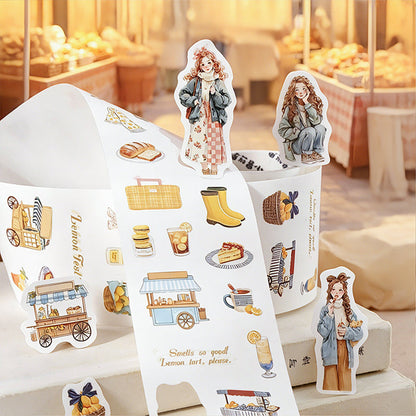 Travel Through Time Series Die Cutting Self-adhesive Tape for journaling, scrapbooking and collage