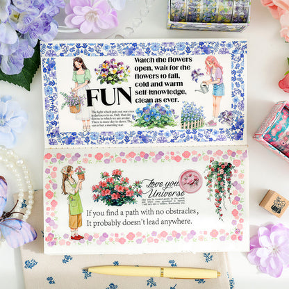 Chilin Flower Blooming Series PET Tape Set
