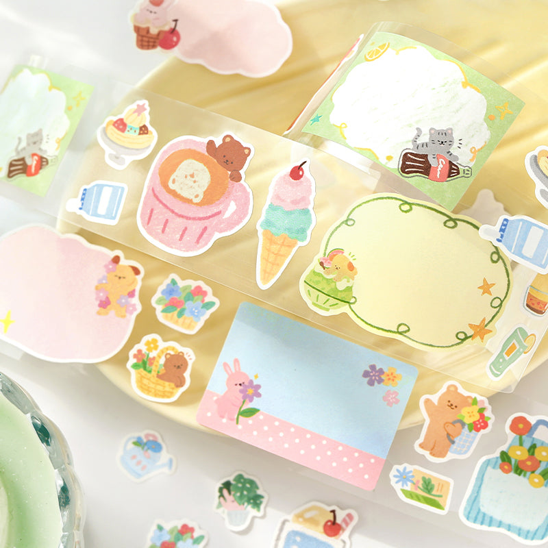 Vitality Life Handbook Series Die Cutting Writing Paper Tape featuring book designs for journaling, scrapbooking and collage
