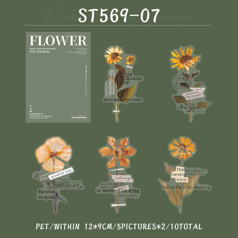 Flower at the corner Sticker