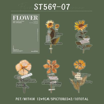 Flower at the corner Sticker