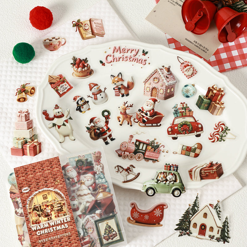 Warm Winter Christmas Series Sticker for journaling, scrapbooking and collage
