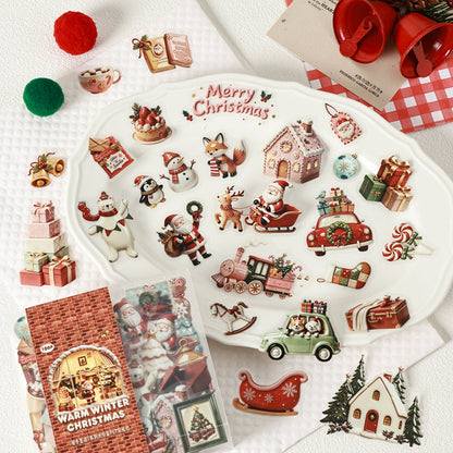 Warm Winter Christmas Series Sticker for journaling, scrapbooking and collage