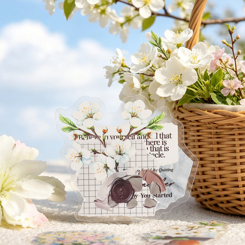 Soft Petal Fragrant Series Sticker for journaling, scrapbooking and collage