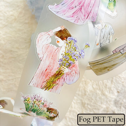 5cm*333cm Holding Flower Die Cutting Washi/PET/Fog PET Tape