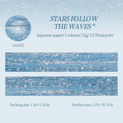 Glittering Waves Series Washi Tape