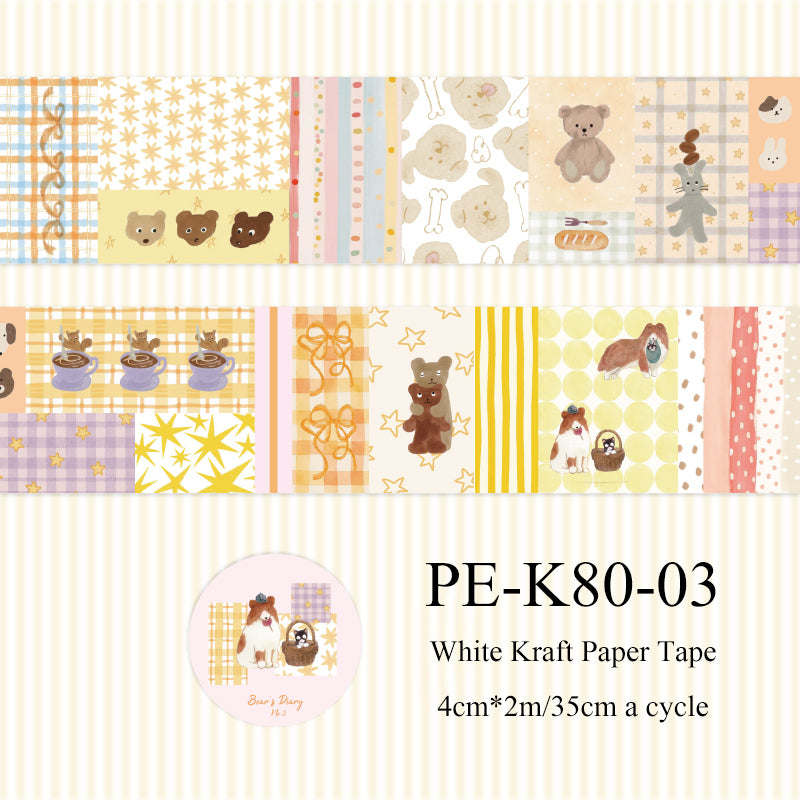 Dream Seasons Series White Kraft Paper Tape