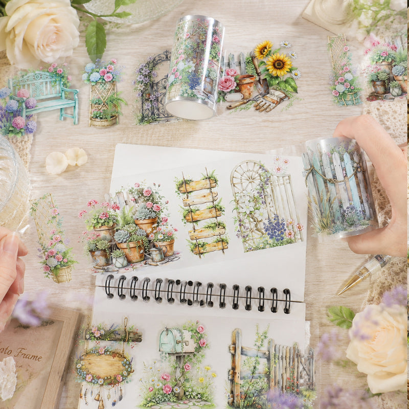 Small Courtyard Flower Hedges PET Tape