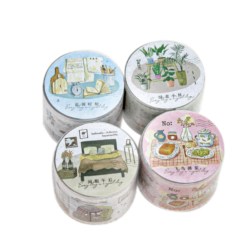 Interwoven With Spring Scenery Series Die Cutting Washi Tape featuring spring designs for journaling, scrapbooking and collage