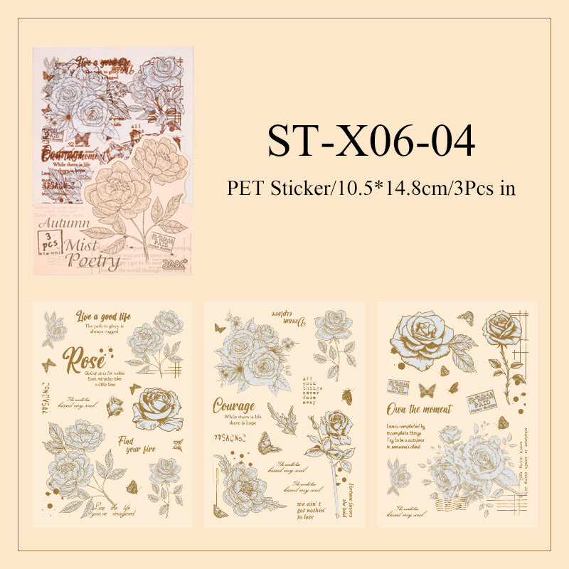 Flower language poetic Sticker