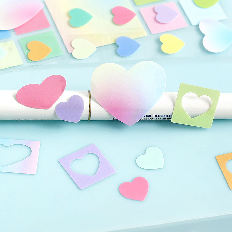 Colorful Classification Series Die Cutting Self-adhesive Tape featuring cat, and color designs for journaling, scrapbooking and collage