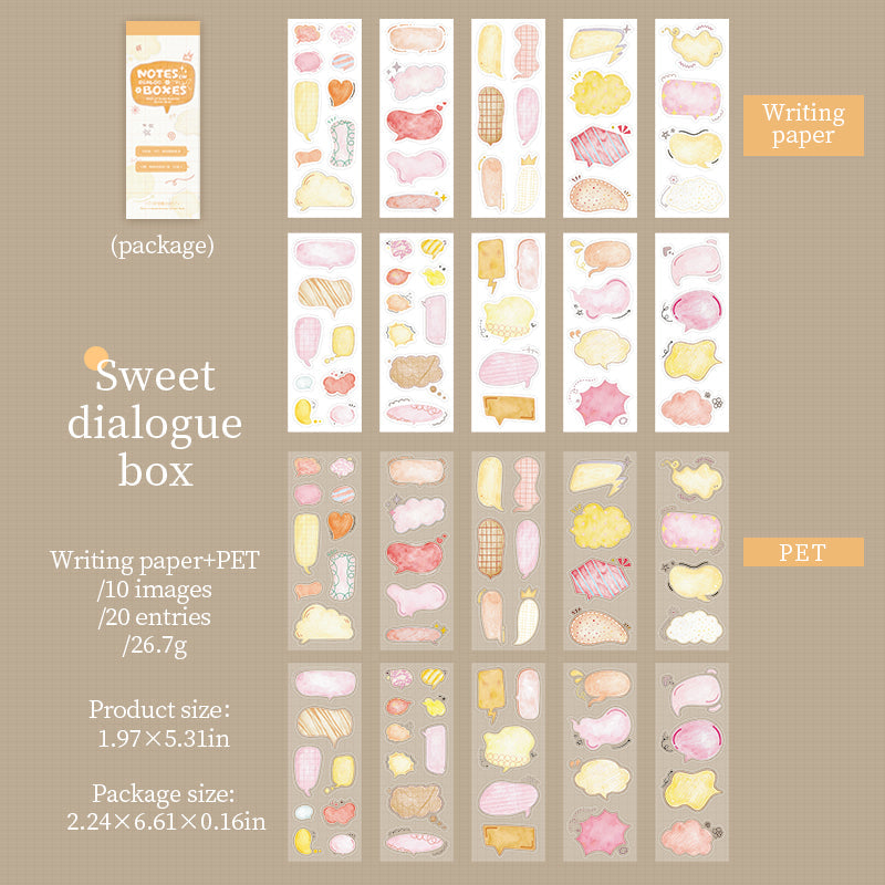 Notes Boxes Series Sticker Book