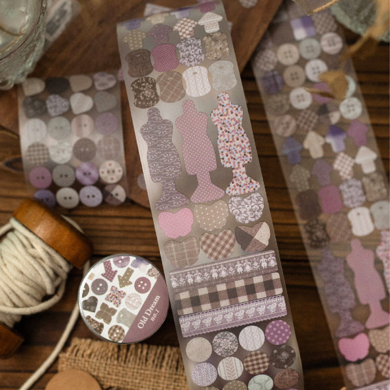 Old Dreams Series Die Cutting Fog PET Tape