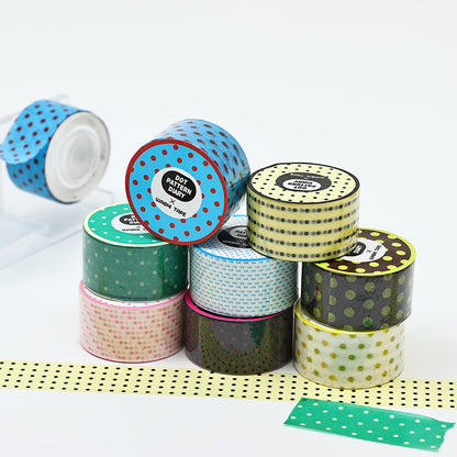 Dot Pattern Diary Series Washi Tape featuring dot designs for journaling, scrapbooking and collage
