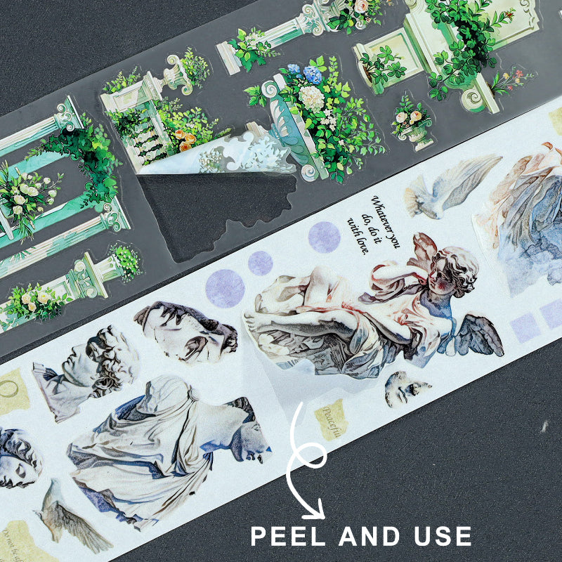 Garden Of Ruins Tape Set featuring garden designs for journaling, scrapbooking and collage