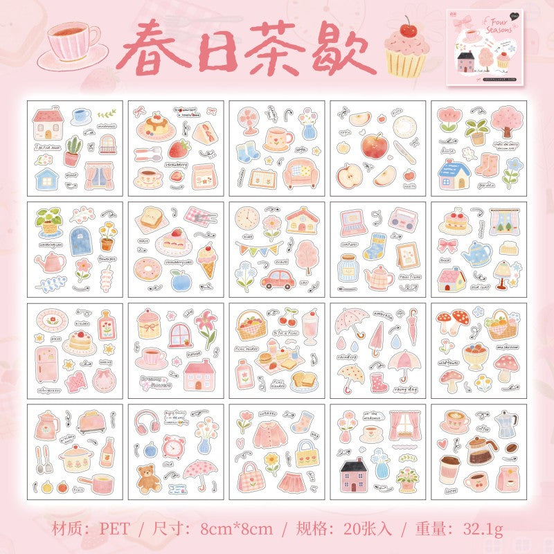 Four Seasons Signal Series PET Sticker Book