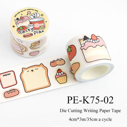 Corner Thoughts Series Die Cutting Writing Paper Tape