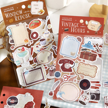 Idle Cottage Series Sticker featuring cottage designs for journaling, scrapbooking and collage
