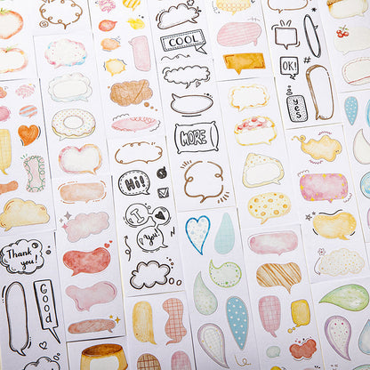 Notes Boxes Series Sticker Book featuring book designs for journaling, scrapbooking and collage