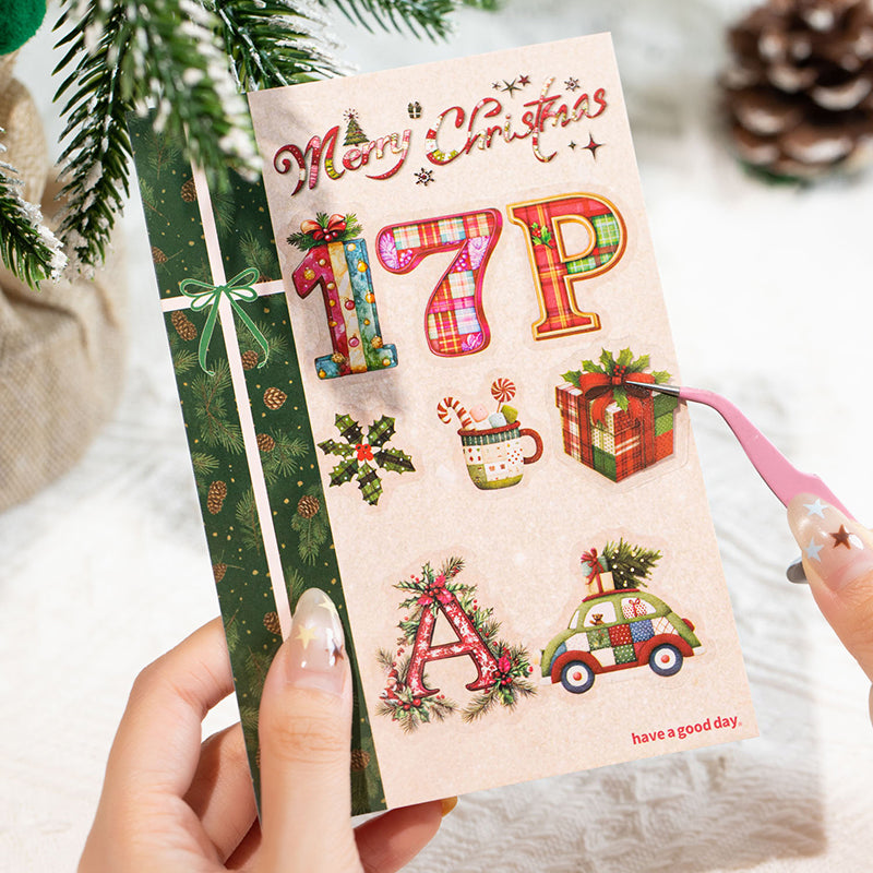 Christmas Wish Granting Series Sticker for journaling, scrapbooking and collage