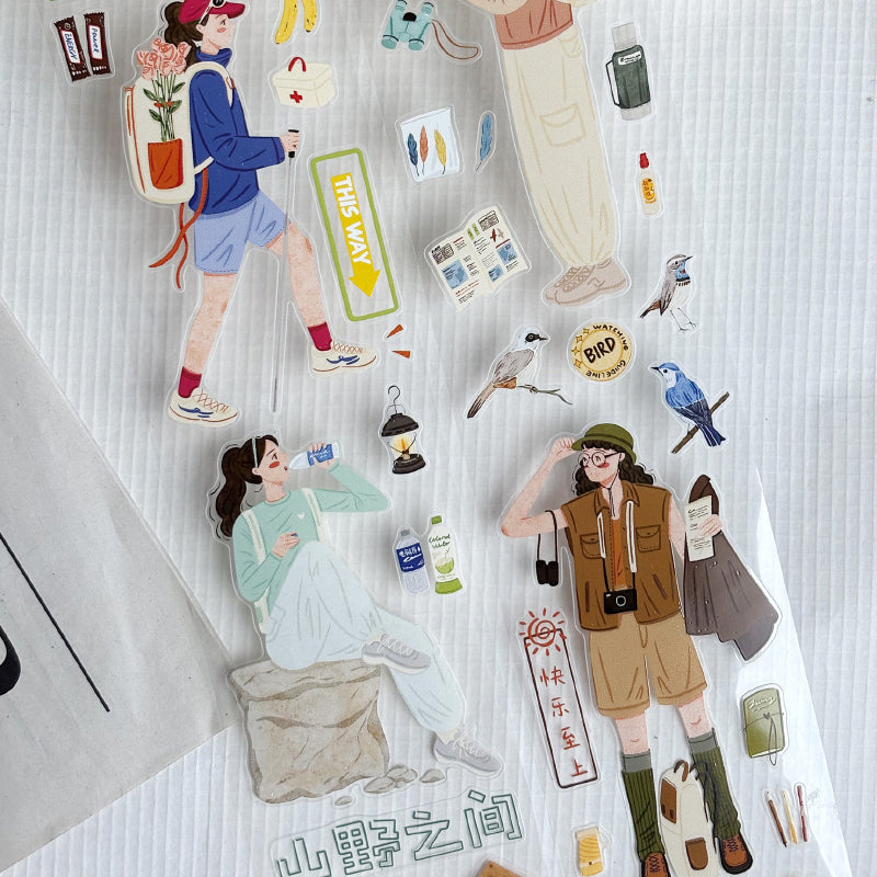 6cm*150cm Outdoor Fun Die Cutting Washi/PET/Fog PET Tape