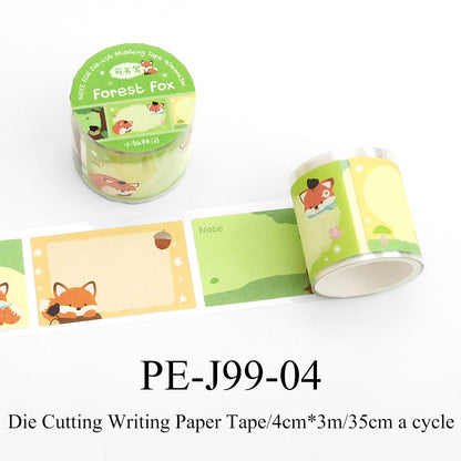 BOBO Post Office Series Die Cutting Writing Paper Tape