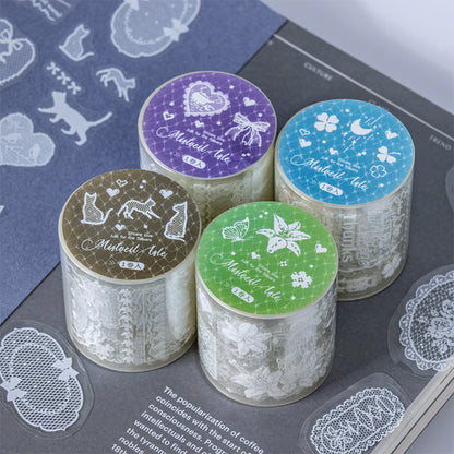 Fog Island Silk Series Die Cutting PET Tape featuring island designs for journaling, scrapbooking and collage