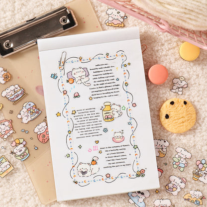 Milk Cute Companion Series Sticker for journaling, scrapbooking and collage